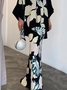 Regular Fit Urban Floral Long Skirt