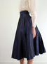 Regular Fit Elegant Polka Dots Skirt