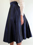 Regular Fit Elegant Polka Dots Skirt