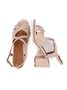 Hollow out Cross Strap Chunky Heel Sandals