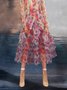 Daily Midi Floral Elegant Regular Fit Skirt