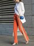 Casual Regular Fit Color Block Polyester Cotton Sweatpants & Joggers