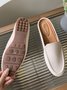 Solid Color Soft High Elasticity Casual Flat Loafer Mules