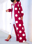 Lightweight Long Sleeve Urban Geometric Loose Long Kimono