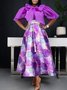 Daily Maxi Regular Fit Elegant Floral Skirt