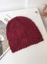 Flower Hollow Out Boho Handmade Knitted Beanie Hat