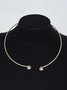Banquet Party Full Diamond Choker Necklace Valentine's Day New Year Wedding Jewelry