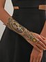 Vintage Lace Trim Embroidery Party Crystal Arm Decoration
