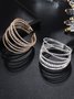 Rhinestone Metal Cuff Bracelet