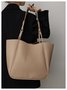 Women Minimalist Large Capacity Adjustable Shoulder Strap Tote Bag