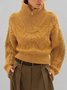 Regular Fit Urban Plain Long Sleeve Sweater