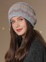Women Color Block Comfy Warmth Knitted Hat
