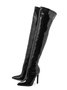 Women Soft Stretch Slip On Stiletto Heel Over-the-knee Boots