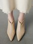 Women Minimalist Kitten Heel Fashion Ankle Boots