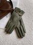 Urban Plain Suede Gloves