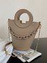 Fashion Ring Handbag Chain Crossbody Bucket Bag