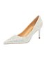 Merry Christmas Fashion Party Glitter Stiletto Heel Pumps Suitable for Wedding
