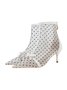 Polka Dots Mesh Bowknot Stiletto Heel Fashion Boots