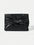 Women Folded Bowknot Clutch Bag