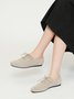 Breathable Mesh Fabric Comfy Insole Square Toe Lace-Up Brogue Shoes