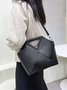 Minimalist Woven Handbag Commuting Tote Bag with Cross-body Strap