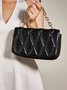 Women Minimalist Rhombus Quilted Square Handbag Chain Crossbody Bag