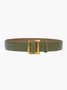 Vintage Minimalist D-shape Buckle Belt