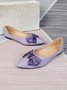 Casual Bowknot Flat Heel Shallow Shoes