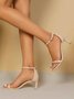 Minimalist Stiletto Heel Ankle Strap Sandals