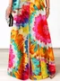 Stand Collar Vacation Sleeveless Floral Jumpsuit 