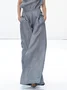Elegant Loose Plain Long Wide Leg Pants