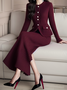 High Elasticity Elegant Maxi Sweater Skirt