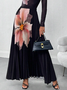Loose Printing Elegant Floral Maxi Skirt