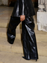UrbanFaux Leather H-Line Long Pants