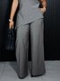 Urban Plain Wide Leg Pants