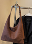 Casual Suede Tote Bag With Mini Bag