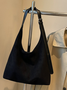 Casual Suede Tote Bag With Mini Bag