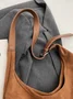 Casual Suede Tote Bag With Mini Bag