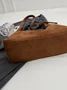 Casual Suede Tote Bag With Mini Bag