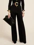 Urban Buttoned Plain Mock Neck Jumpsuit With No Belt