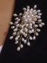 Exquisite pearl brooch