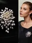 Exquisite pearl brooch