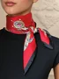 Elegant Geometric Silk Scarf