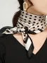 Elegant Geometric Silk Scarf