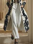 Urban Printing Floral Pattern Lapel Collar Coat