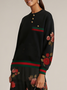 Urban Floral Split Joint Sweatshirt