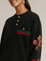 Urban Floral Split Joint Sweatshirt