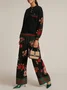 Urban Floral Split Joint Sweatshirt