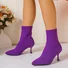 Urban Plain Autumn Mesh Fabric Fashion Boots