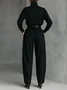Urban Plain Fashion Pants No Belt